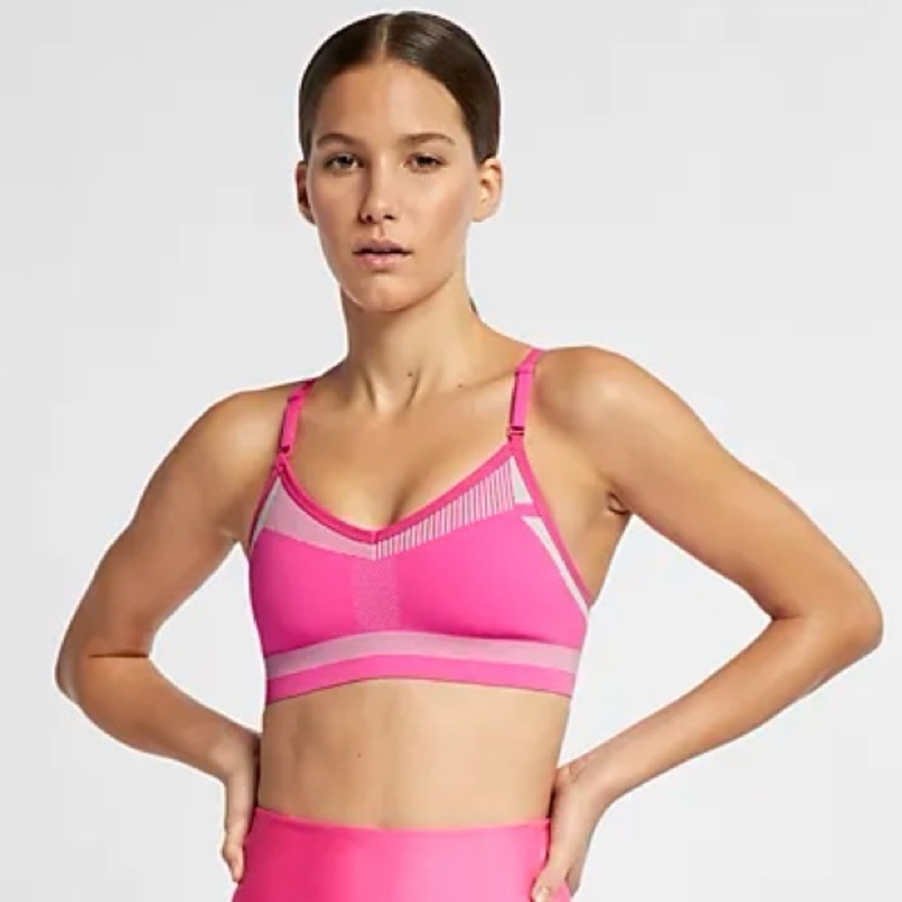 Nike Women Flyknit Indy Tech Pack Vibrant Pink Sports Bra